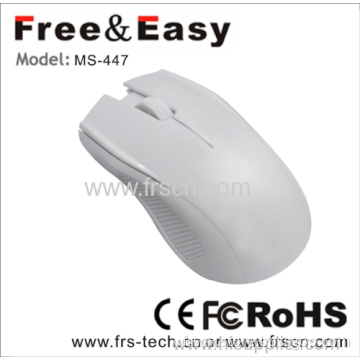 Pure White 3 Keys Wired Usb Optical Mouse 